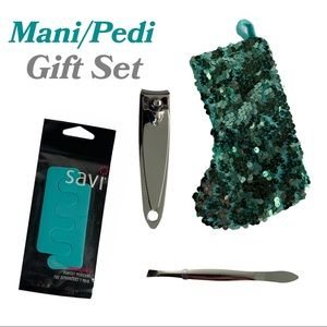 Mani/Pedi Gift Set Holiday Stocking Stuffer Teal